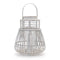 Melrose Woven Rattan Lantern 14.5"H White