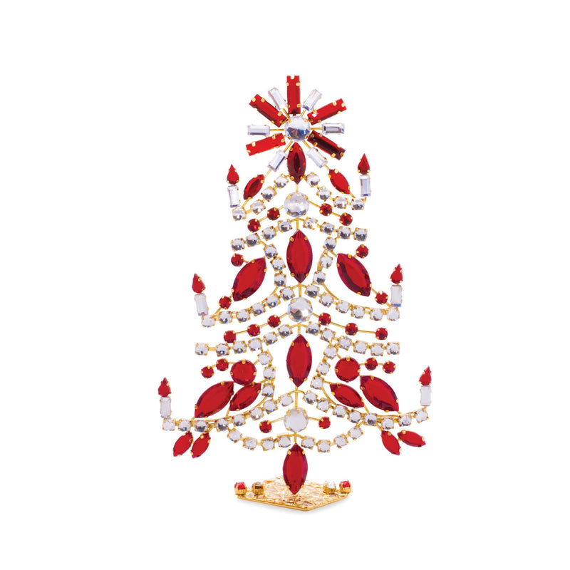 Melrose Jeweled Metal Christmas Tree (Set of 2)