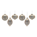 Melrose Champagne Glittered Ball Ornament (Set of 6)