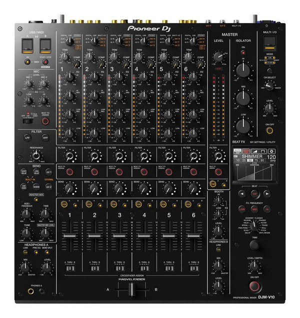 Pioneer DJ DJM-V10 - Elite 6-Channel DJ Mixer with Advanced Sound Control
