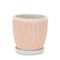 Melrose Stone Planter with Plate Set of 2 Planter