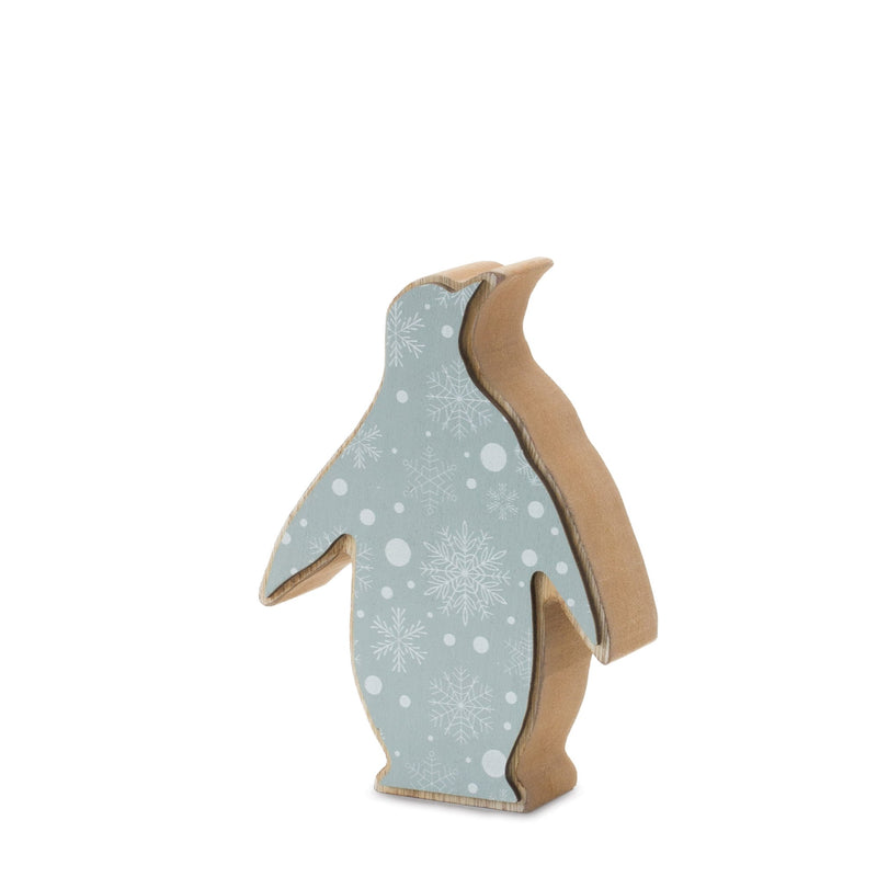 Melrose Wood Penguin Decor (Set of 2)