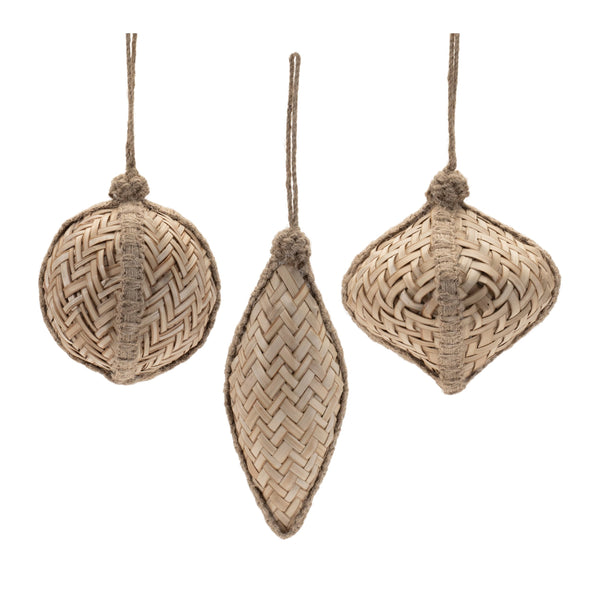 Melrose Woven Bamboo Ornament (Set of 6)