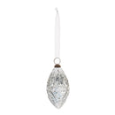 Melrose Clear Ornamental Glass Ornament (Set of 4)