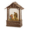 Melrose LED Snow Globe Nativity Barn 8.25"H