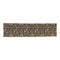 Melrose Grey and Gold Leaf Print Wired Ribbon 4" x 5yds