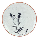 Melrose Rustic Thistle Etched Plate with Speckled Finish (Set of 4)