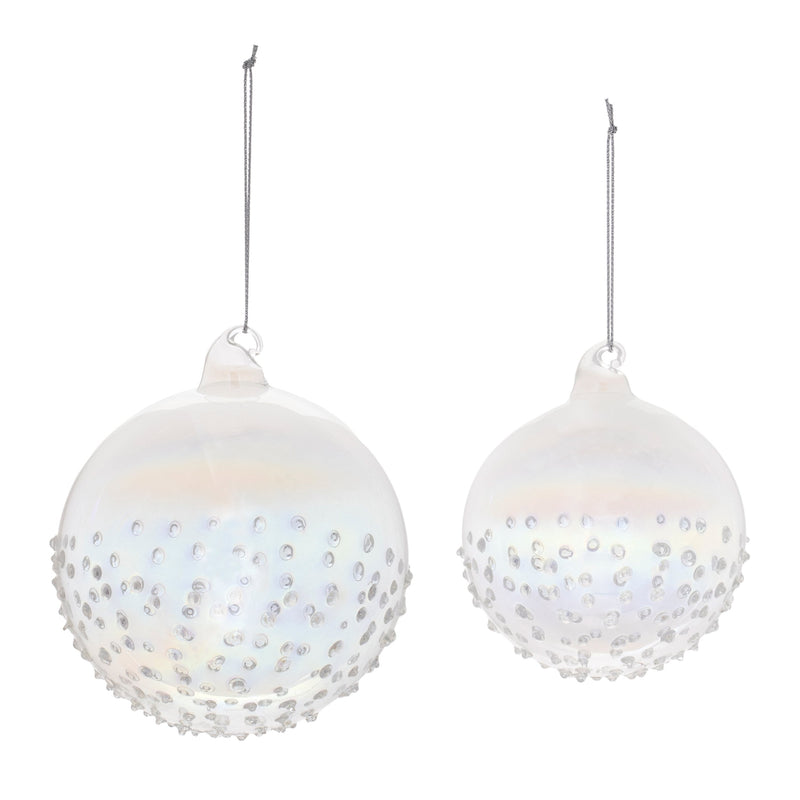 Melrose Iridescent Glass Ball Ornament (Set of 12)