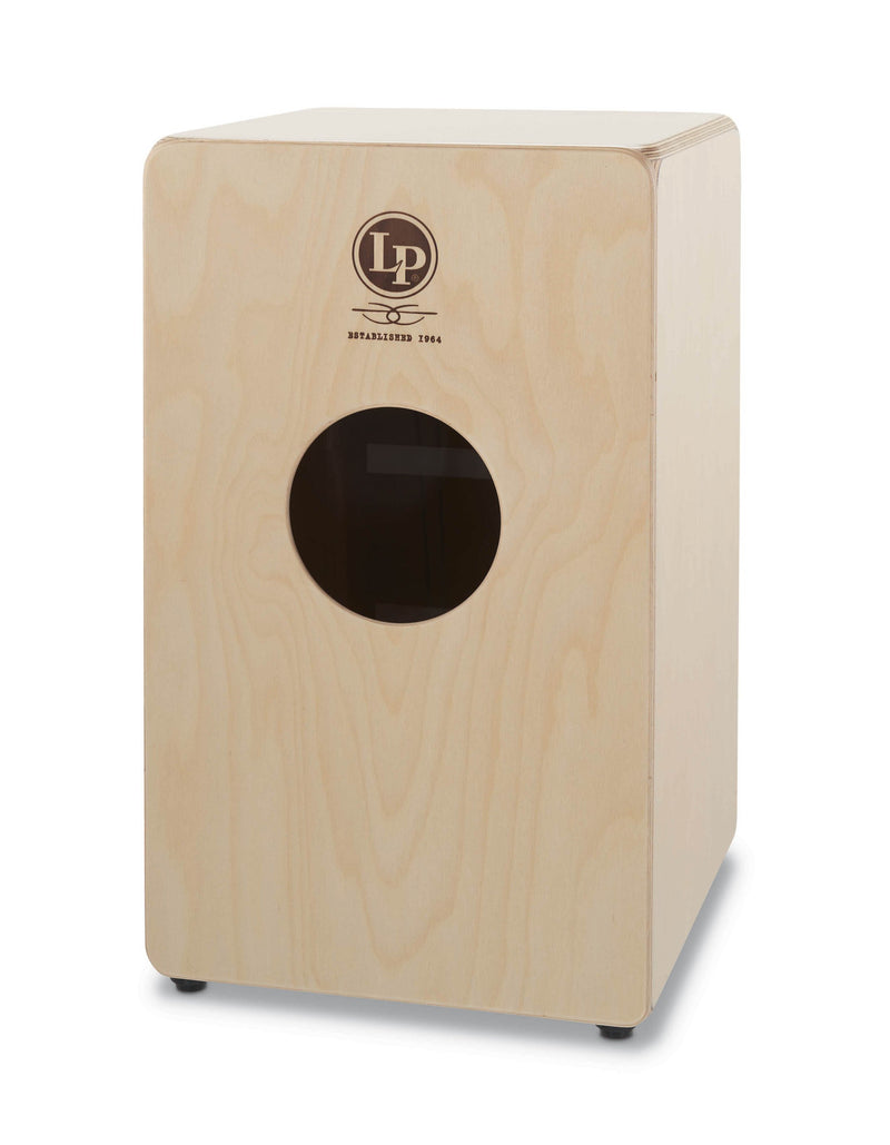 Latin Percussion LP1491BS Woodshop Cajon Birch w/ Black Stripe Artply Soundboard