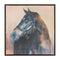 Melrose Framed Horse Canvas Art 24"SQ Wall Decor, Modern, Rustic, Wood