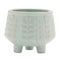 Melrose Footed Ceramic Leaf Pattern Planter Set of 4 Planter, Ceramic