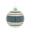 Melrose Stripe Patterened Glass Ball Ornament (Set of 6)