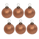 Melrose Bronze Soda Lime Glass Ball Ornament (Set of 6)