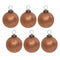Melrose Bronze Soda Lime Glass Ball Ornament (Set of 6)