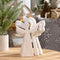 Melrose Wood Angel Nesting Display (Set of 2)