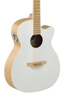 Ovation Applause Jump Acoustic Electric Blank Canvas Satin White AEO-69-5S