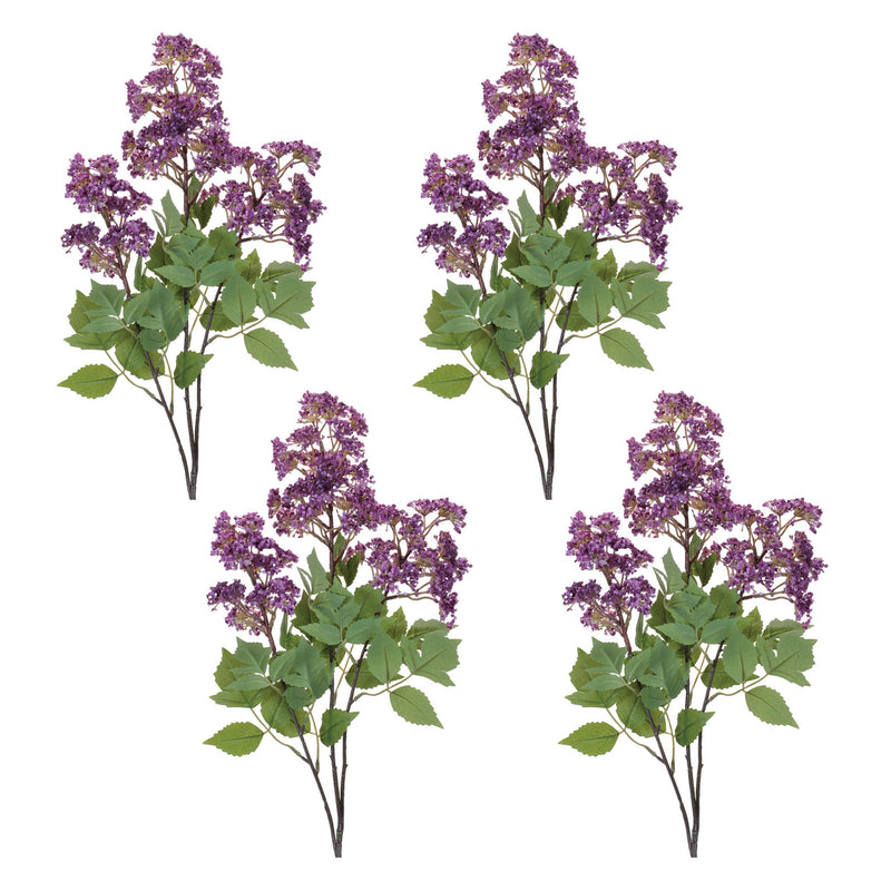 Melrose Lilac Floral Spray (Set of 4)