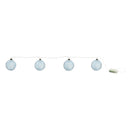 Melrose LED Blue Crackle Glass Ball Ornament String