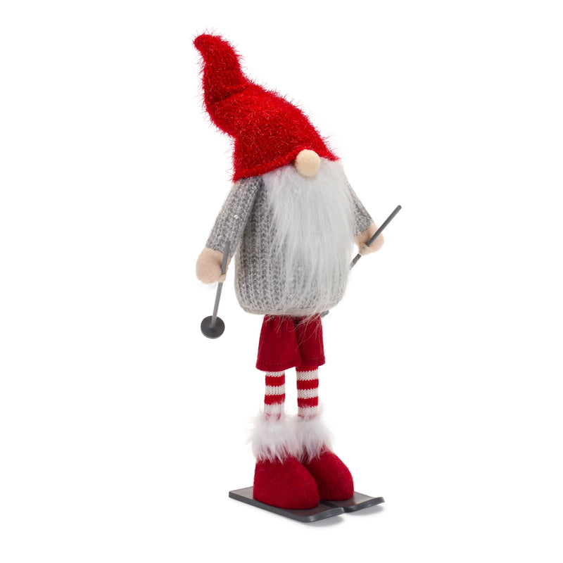 Melrose Plush Standing Gnome Skier (Set of 6)