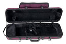 GEWA Bio-A 4/4-1/2 Violin Case Oblong - Violet - Music Pocket & Neck Pad - New Open Box