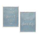 Melrose Metal Farm Life Sentiment Sign Wall Decor, Rustic, Metal
