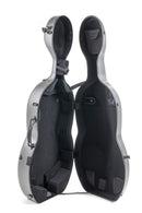 GEWA PURE Polycarbonate 4.8 Cello Case - Grey, Lightweight w/ Wheels