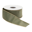 Melrose Green Wired Ribbon (Set of 2)