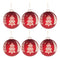 Melrose Beaded Pine Tree Ball Ornament (Set of 6)