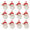 Melrose Frosted Santa Cookie Ornament (Set of 12)