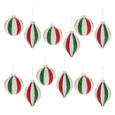 Melrose Ribbed Glass Ornament (Set of 12)