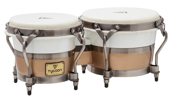 Tycoon Signature Heritage Series 7" & 8.5" Bongos – Café Con Leche Finish