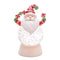 Melrose LED Peppermint Santa Snow Globe (Set of 2)