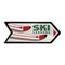 Melrose Metal Ski Lessons Sign (Set of 2)