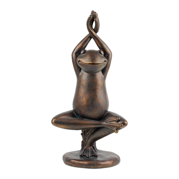 Melrose Yoga Frog Garden Statue 25"G
