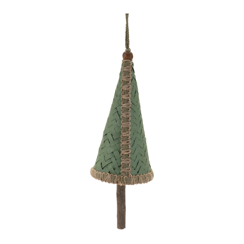 Melrose Woven Bamboo Pine Tree Ornament (Set of 4)