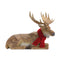 Melrose Carved Winter Moose with Scarf (Set of 2)