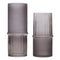 Melrose Grey Two-Toned Glass Vase (Set of 2)