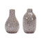 Melrose Speckled Ceramic Bottle Vase (Set of 4)