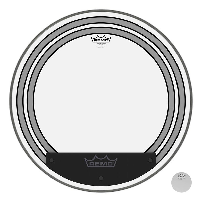 Remo PW-1322-00 Powersonic Clear Bass 22" Drumhead