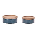 Melrose Blue Canisters (Set of 2) Decor Home Accent Figurine