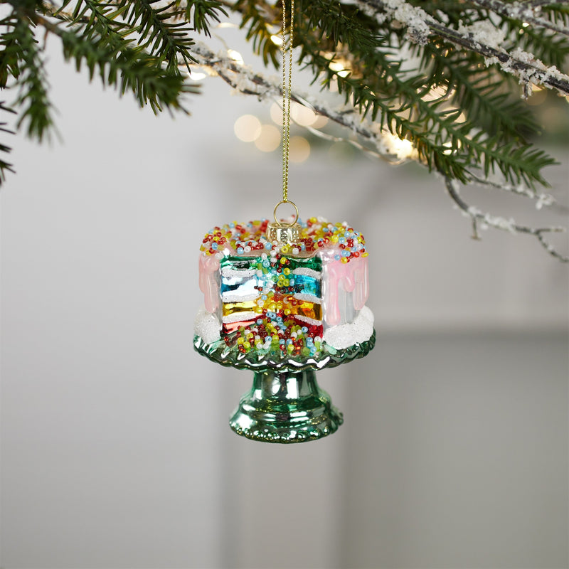 Melrose Layered Cake Ornament (Set of 6)
