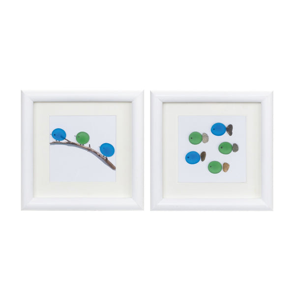 Melrose Bird and Fish Wall Art, Nautical, Modern