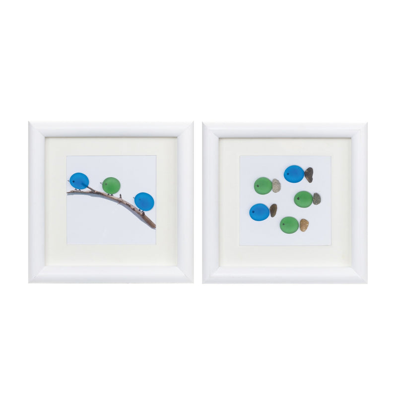 Melrose Bird and Fish Wall Art, Nautical, Modern