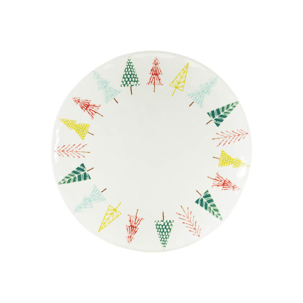 Melrose Ceramic Pine Tree Print Platter (Set of 3)