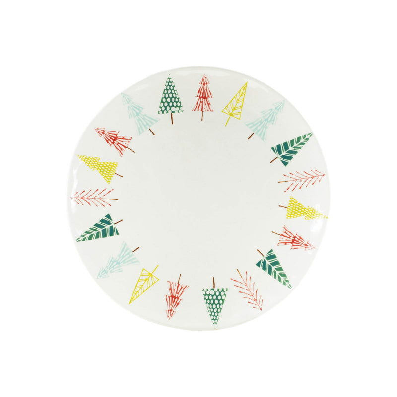 Melrose Ceramic Pine Tree Print Platter (Set of 3)