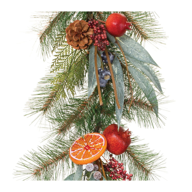 Melrose Festive Pine with Fruit Garland