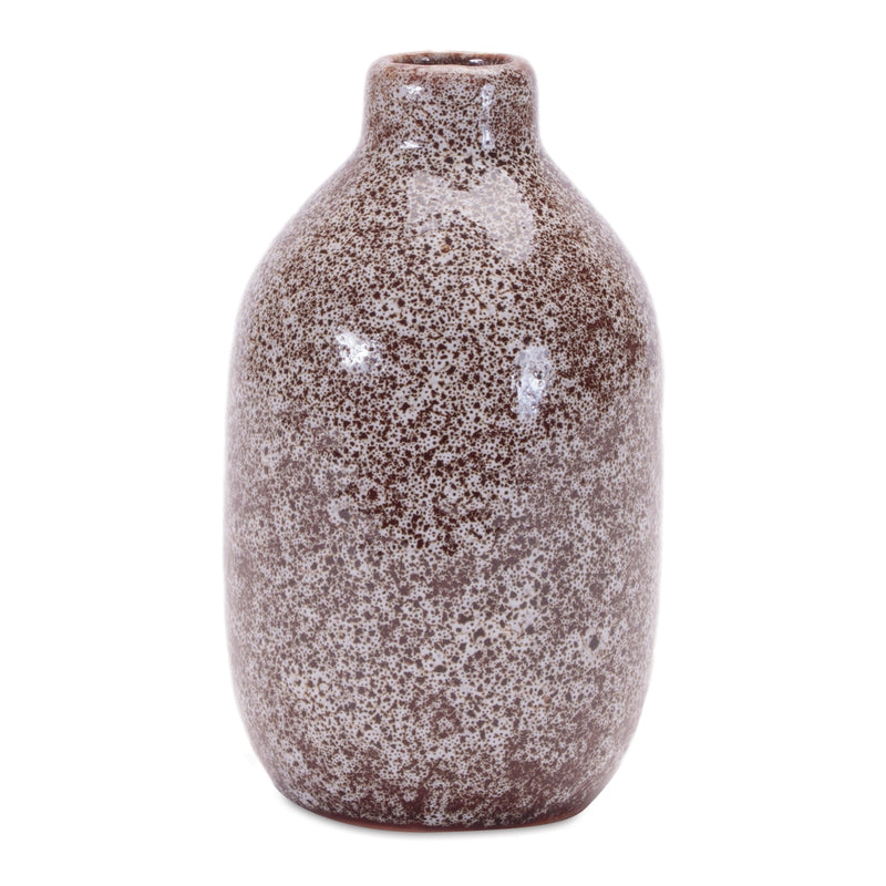 Melrose Speckled Ceramic Bottle Vase (Set of 4)