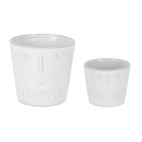 Melrose Porcelain Face Planter Set of 2 Planter, Face, Porcelain