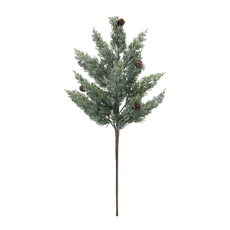 Melrose Glittered Juniper Spray (Set of 6)