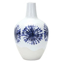 Melrose Two-Tone Tie Dye Design Ceramic Vase 11"H
